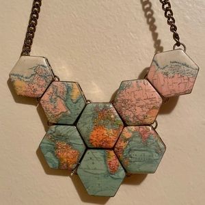 ModCloth World Maps Gold Chain Necklace